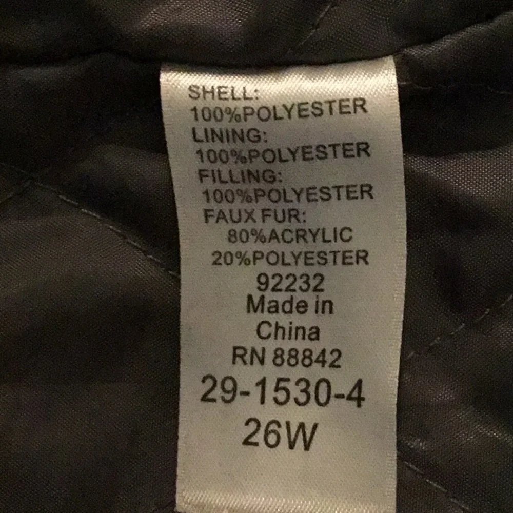 WomanWithin Gray Winter Coat Size 26W - Picture 9 of 10